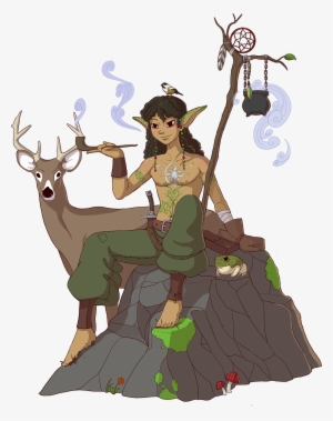 Elf Clipart Wood Elf - Wood Elf Hippie