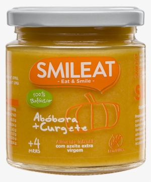 Calabaza-frontal - Boião Abóbora E Curgete Biológica Smileat 230 G 4m+