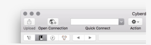 Toolbar Upload - Cyberduck