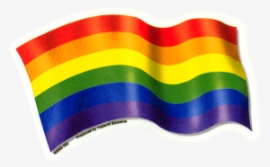 Rainbow Window Sticker Peace - Rainbow Pride Flag Png