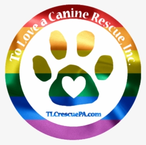 Rainbow-flag Tlc Logo White Inside - Rainbow