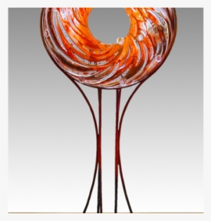 Fire Circle Crop Background Top Shift - Champagne Stemware