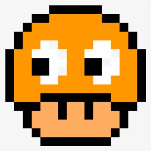 Pac-man Ghost Version - Pixel Art Hongo De Mario