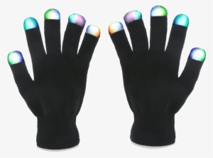7-mode Led Gloves - Foxnovo Novelty 7-mode Led Gloves Rave Light Finger