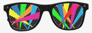 Multi Spot-light Vinyl Sun Glasses With Black Frames - Sunglasses