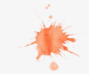 12 Orange Watercolor Splatter - Water Color Splatter Png