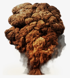 Big Explosion With Fire And Smoke Png Image - Mushroom Cloud No Background