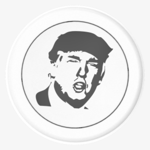The Donald Trump Black & White Button - Donald Trump