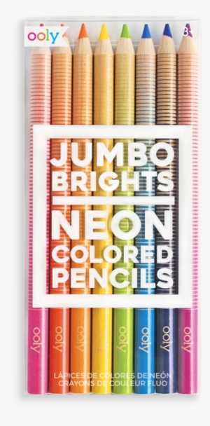Jumbo Brights Neon Colored Pencils - Jumbo Brights Neon Colored Pencils Set Of 8