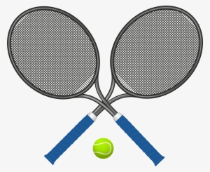 Tennis Rackets With Ball Png Clipart - Tennis Bat And Ball Png