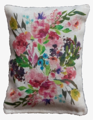 Watercolor Bouquet - Cushion
