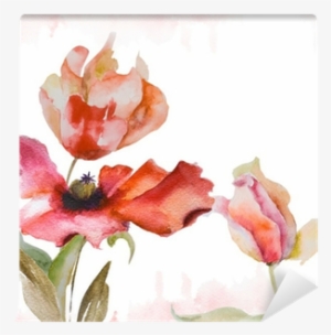 Watercolor Background Self-adhesive Wall Mural • Pixers® - Psalms 23 Decorative