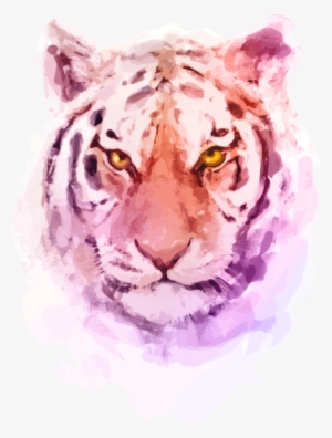 Let's - Watercolor Tiger Free