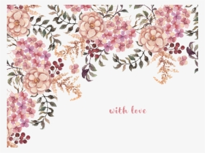 Exquisite Flower Watercolor Hand Painted Transparent - Illustration