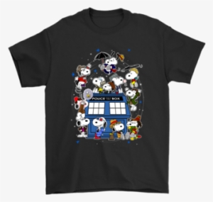 Snoopy Of Doctor Who All Doctors And The Doghouse Tardis - Doesn T Kill You T Shirt