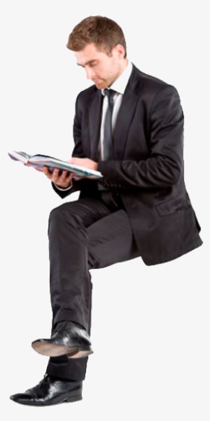 Cutout Man Sitting People Cutout, Cut Out People, People - Business People Sitting Png