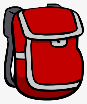 Red Backpack - Png - Mochilas Club Penguin