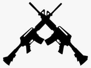 Guns Arms Ak-47 Kalashnikov Automatic Defe - Ar 15 Crossed