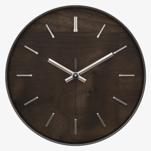 Download Wooden Wall Clock Png Image - Walnut Wall Clock