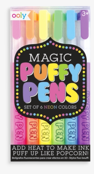 Magic Puffy Pens - Magic Puffy Pens - Set Of 6
