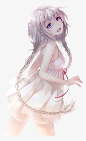 Cute Anime Girl With White Hair And Purple Eyes Hairstyle Girls