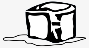 Line Art Ice Cube Drawing Download - Ice Clipart Black And White