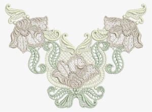 Sue Box Creations - Flower Lace Pattern Png