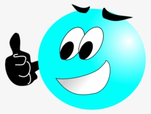 Pix For Blue Smiley Face Thumbs Up - Blue Smiley Thumbs Up