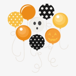 Halloween Party Balloons Svg Scrapbook Files Svg Cutting - Halloween Balloons With Transparent Background