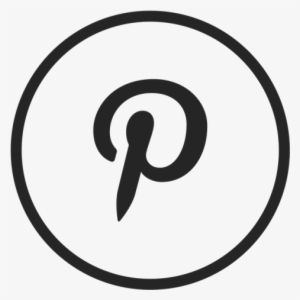 Pinterest Icon, Pinterest, Black, White Png And Vector - Social Media Logo Banner