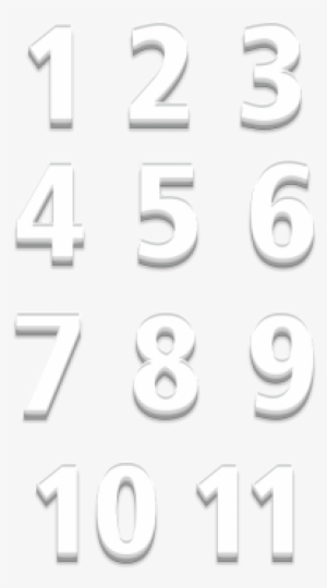 3d Numbers, 3d, Graphic, Numbers，white Number Png And - Three-dimensional Space
