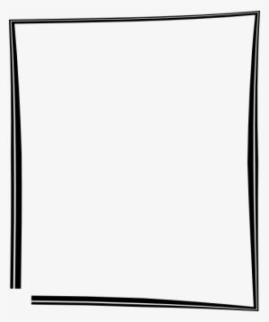 Plain Borders Frame Clipart - Sort Træramme