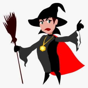 Free Clipart Of Halloween Witches Svg Download - Male Witch Clipart