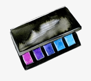 Hand Painted Blue Series Eyeshadow Box Png Transparent - Eye Shadow