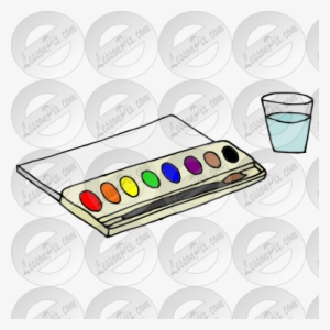 Watercolor Clipart Art Classroom - Watercolor Painting