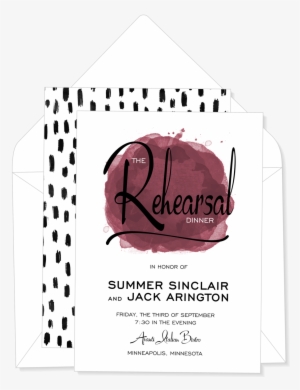 Dot Of Watercolor Invitation - Canopy