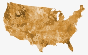 Click And Drag To Re-position The Image, If Desired - Usa Map In Watercolor Orange