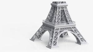 Drawn Eiffel Tower Side View - หอ ไอ เฟล Png