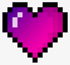 Gradient Pixelheart Gradientheart Gradientp - Purple Pixel Heart