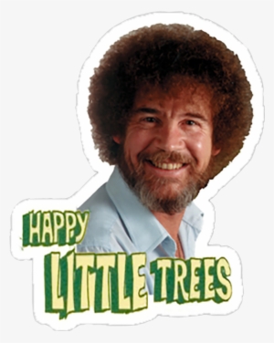 Bobross Sticker By M - Bob Ross