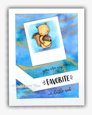 Favorite Nut Squirrel Watercolor Card By Understand - Picture Frame