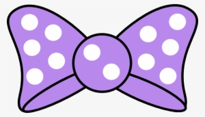 Dots Clipart Black Hair Bow - Purple Minnie Mouse Bow