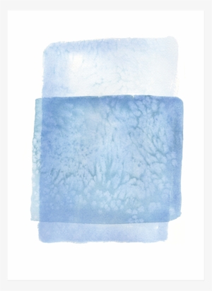 Blue Layers Watercolor Art Print