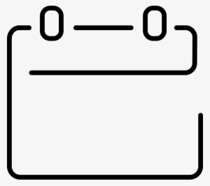 Empty Ultrathin Svg Icon - Calendar Icon Line Png