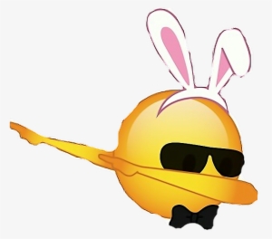 Dabing Emoji Dab Emoji Bunny Bow Glasses Freetoedit - Dab Emoji No Background