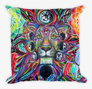 Lunar Lion Pillow - Electro Threads Lunar Lion Fleece Blanket