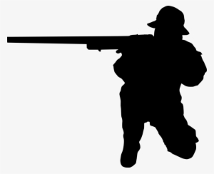 Png File Size - Transparent Soldier Black Silhouette