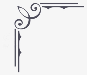 Ornamental Design Vector Png - Border Design Line Png