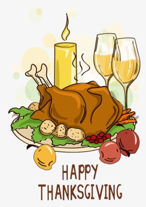 Thanksgiving Dinner Turkey Meat Cartoon