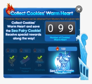 Number Of Cookies' Warm Heart Sea Fairy Cookie - Moonlight Cookie X Sea Fairy Cookie